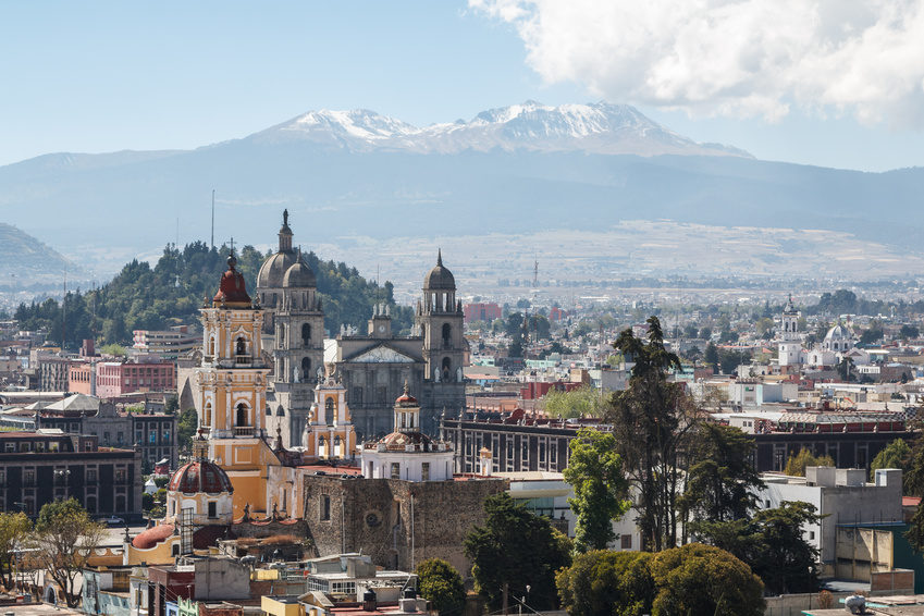 Blick auf das historische Zentrum von Toluca, Mexiko