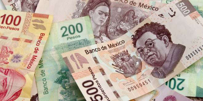 Mexikanische Pesos in Banknoten